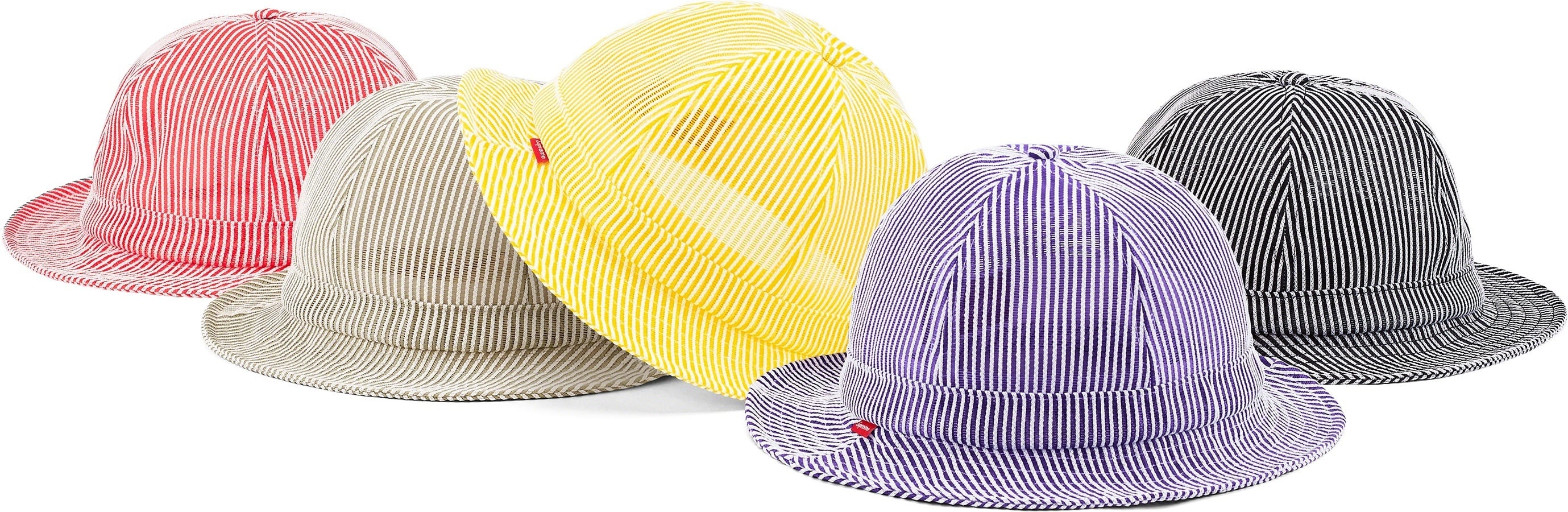 Stripe Mesh Bell Hat